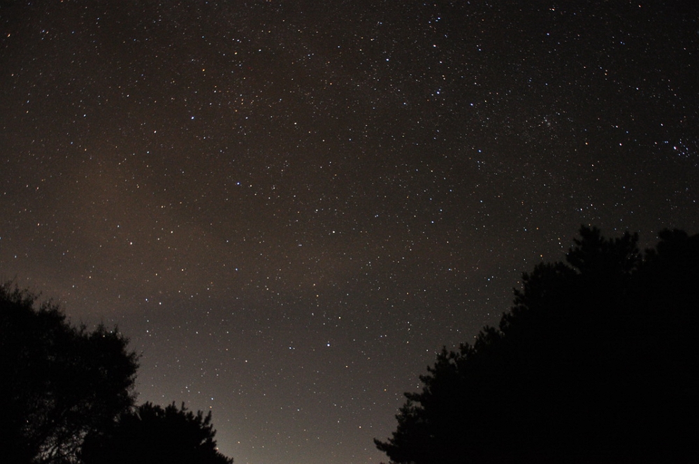 塔塔加地區夜空繁星點點實況－仙后座為秋季重要星座/玉管處提供
