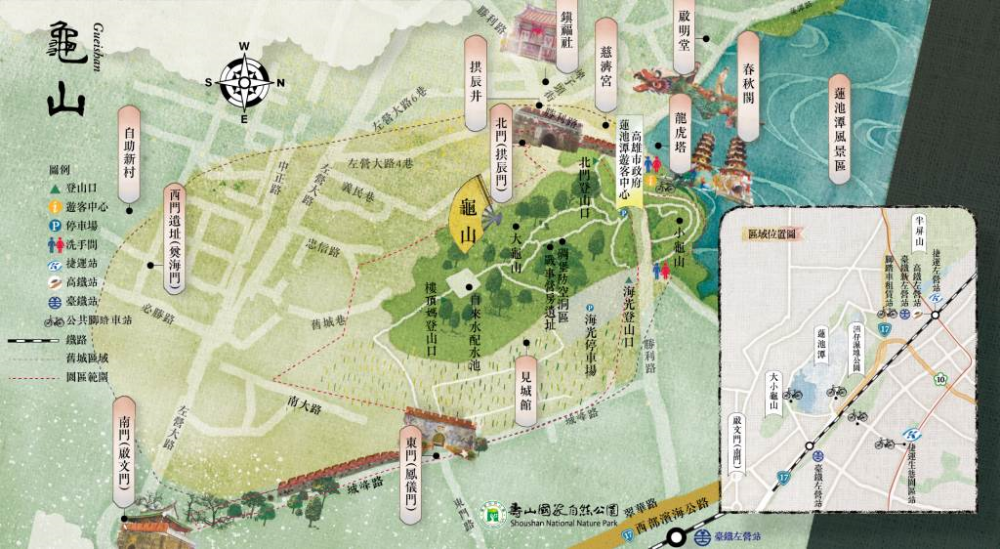 龜山地圖(國家自然公園管理處提供)