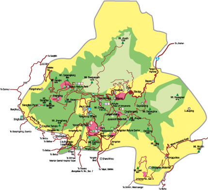 map of Yangmingshan
