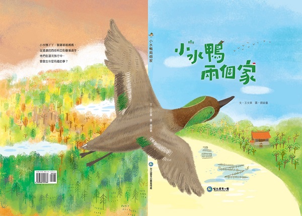 《小水鴨,兩個家》繪本封面