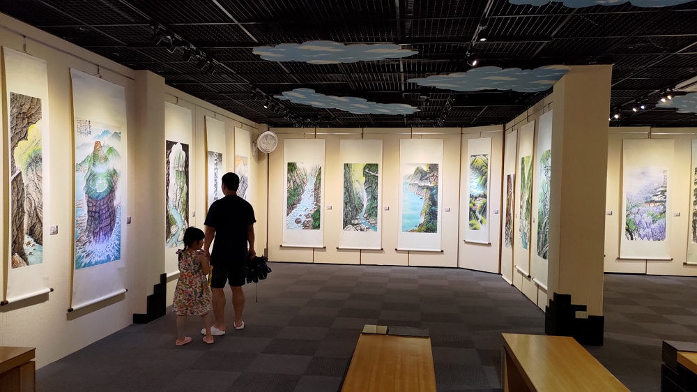 奇遇花東太魯閣-莊伯顯水墨畫展/太管處提供