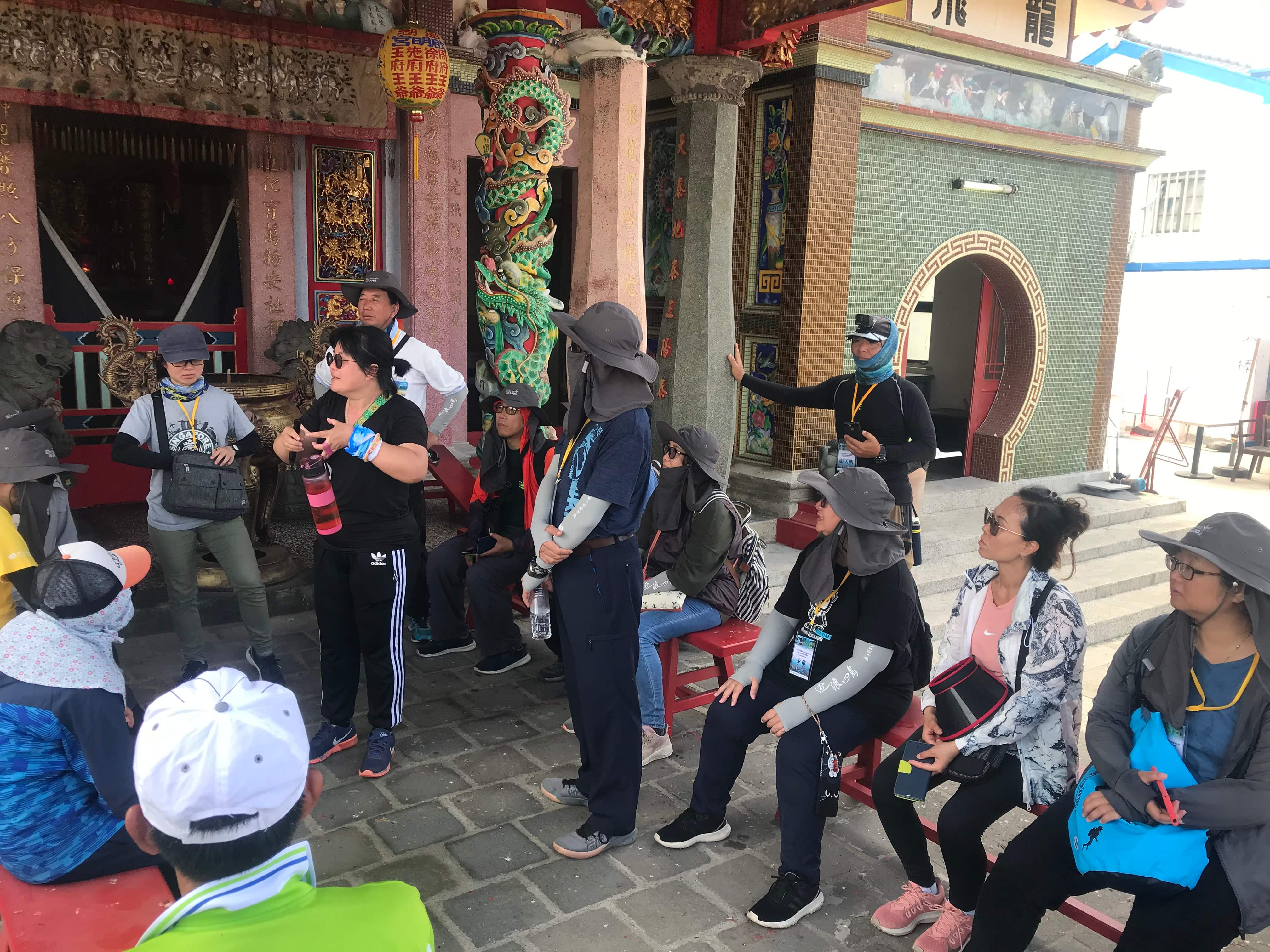 110年5月初(防疫管制措施前)陸域進階馬公場學員在東吉嶼進行解說教學