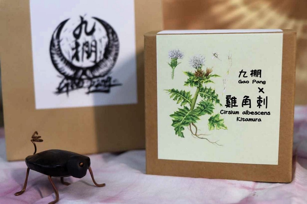 墾管處扶植九棚社區推動雞角刺茶包產品開發,目前已成功試做第一批樣品/墾管處提供