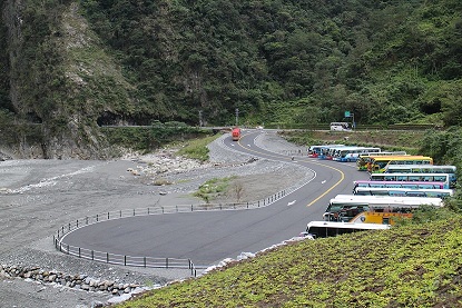 太魯閣國家公園峽谷橋臨時停車場