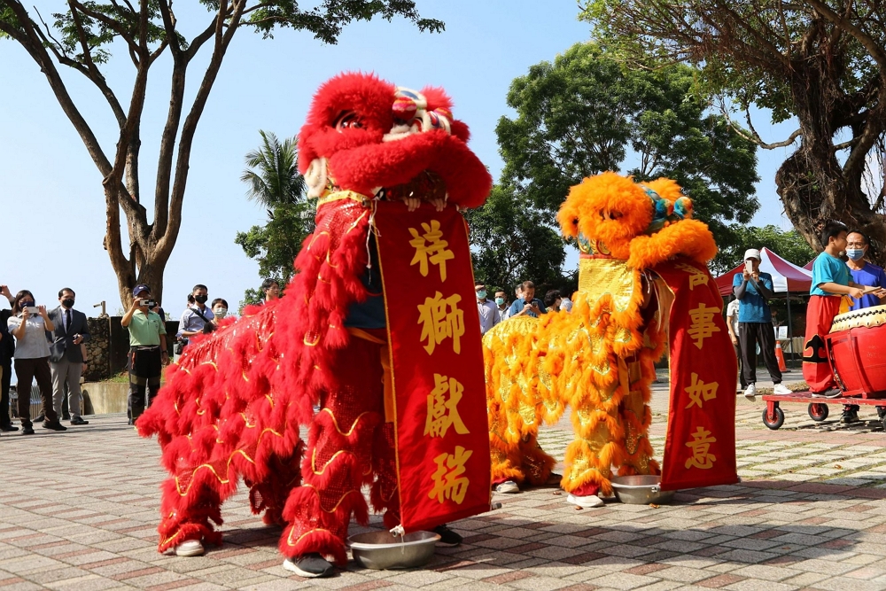 舊城國小醒獅隊表演/自管處提供