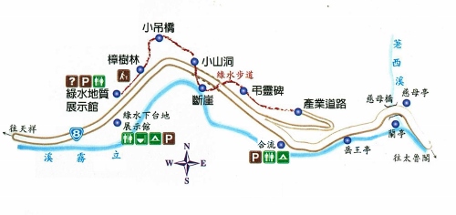 綠水步道位置圖