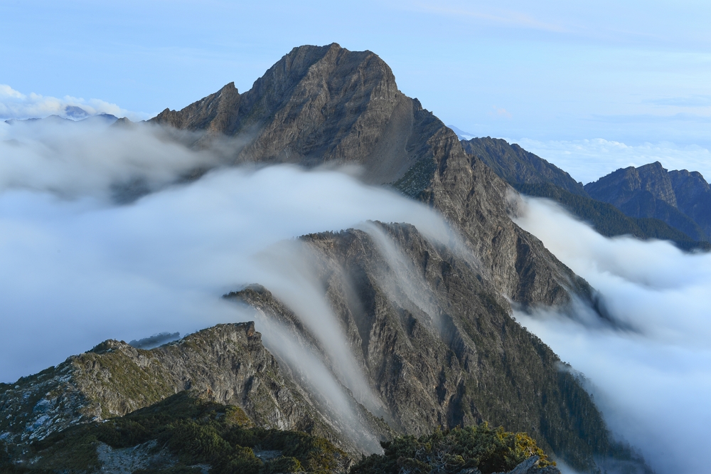 The main peak of Mount Jade