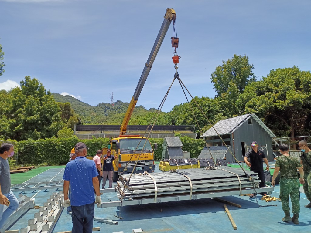 圖3、陸軍航空特戰指揮部教官派員至汶水進行雪霸處員工及組裝承商作業人員專業訓練。